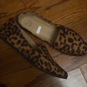 A New Day leopard loafers size 7W